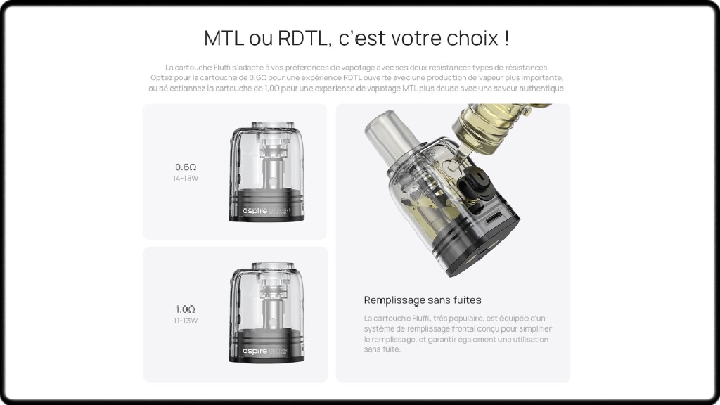 Les cartouches de 3.5ml